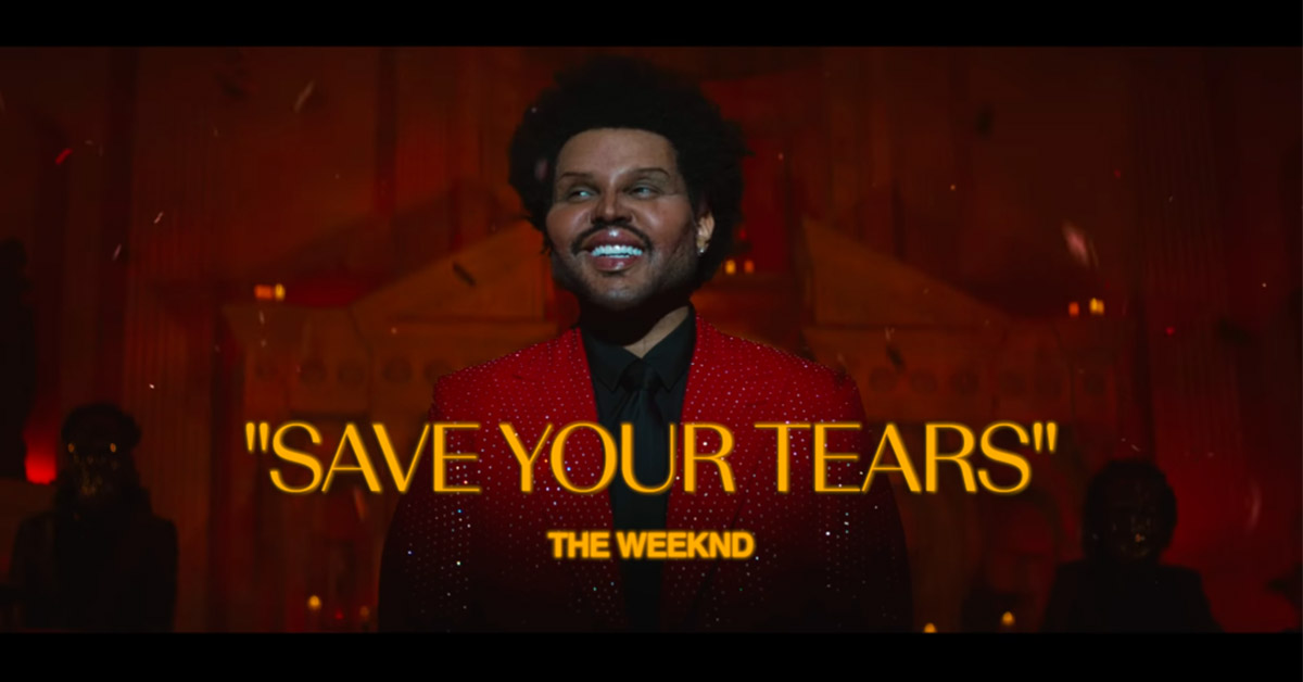Weeknd Save Your Tears video shot
